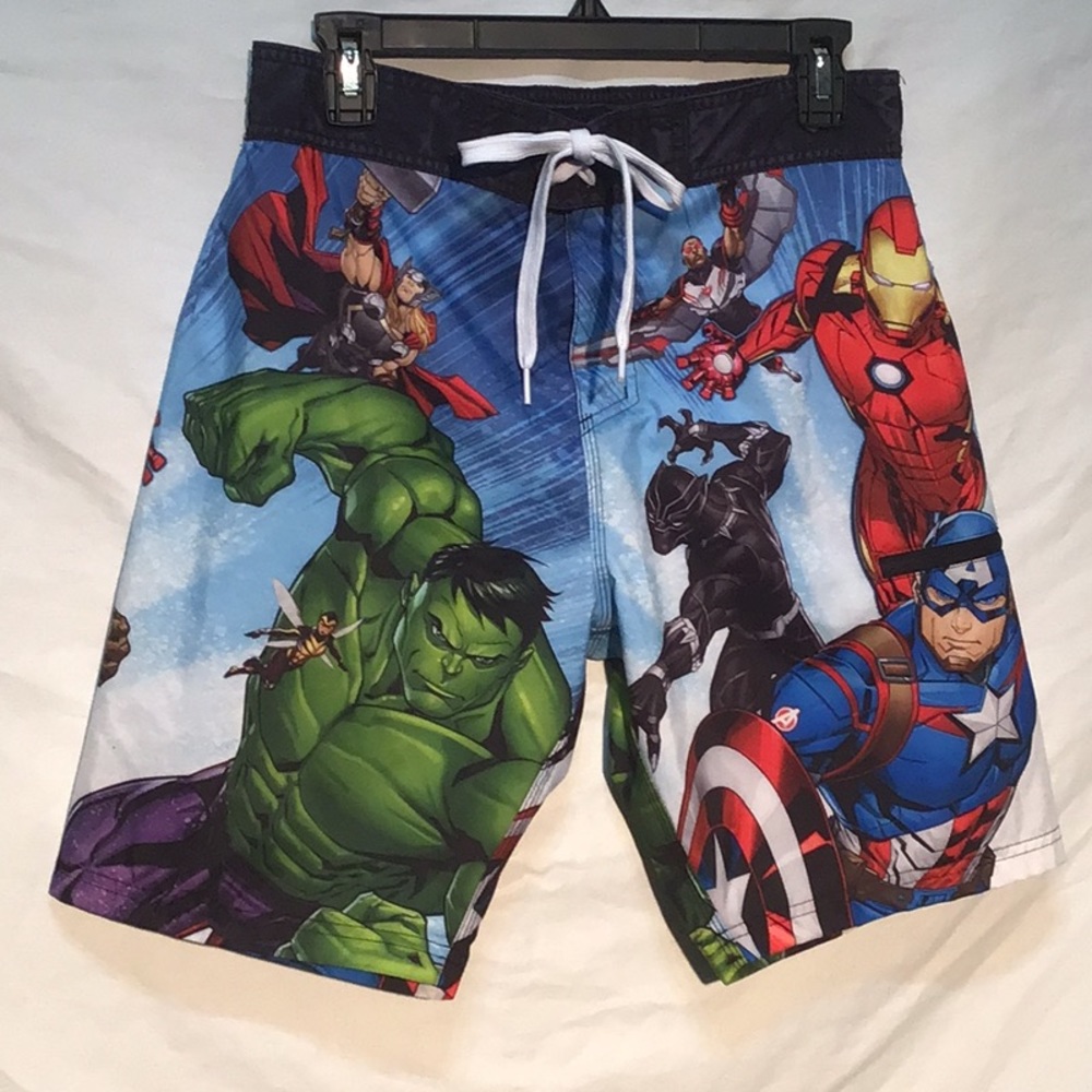 Marvel swim trunks size small